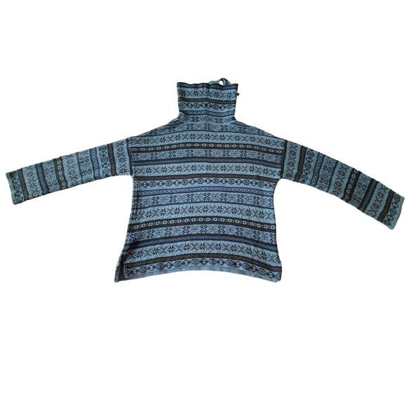 Chaps Fair Isle Cowl Neck Sweater Womens L - Picture 3 of 11